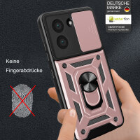 Outdoor Panzer Hülle für Xiaomi Redmi A5 Handyhülle mit Kameraschutz Ringhalter Case in Rosegold