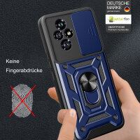 Outdoor Panzer Hülle für Honor 200 Handyhülle mit Slide Kameraschutz Ringhalter in Blau