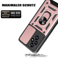 Outdoor Panzer Hülle für Honor 200 Handyhülle mit Slide Kameraschutz Ringhalter in Rosegold