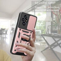 Outdoor Panzer Hülle für Honor 200 Handyhülle mit Slide Kameraschutz Ringhalter in Rosegold