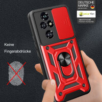 Outdoor Panzer Hülle für Honor 200 Pro Handyhülle mit Slide Kameraschutz Ringhalter in Rot
