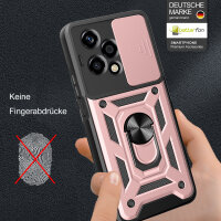 Outdoor Panzer Hülle für Honor 200 Lite Handyhülle mit Slide Kameraschutz Ringhalter in Rosegold