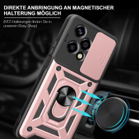 Outdoor Panzer Hülle für Honor 200 Lite Handyhülle mit Slide Kameraschutz Ringhalter in Rosegold