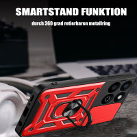 Outdoor Panzer Hülle für Honor 200 Smart Handyhülle mit Slide Kameraschutz Ringhalter in Rot
