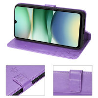 Handy Tasche für Xiaomi Redmi A5 Handyhülle Blumen Hülle Wallet Case Flipcover in Lila
