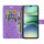 Handy Tasche für Xiaomi Redmi A5 Handyhülle Blumen Hülle Wallet Case Flipcover in Lila