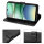 Handy Tasche für Xiaomi Redmi A5 Handyhülle Blumen Hülle Wallet Case Flipcover in Schwarz