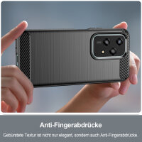 Carbon Hülle für Honor 200 Lite  Handyhülle Backcover TPU Silikon Bumper