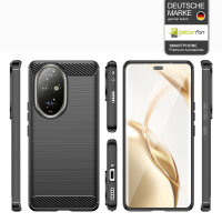 Carbon Hülle für Honor 200 Pro Handyhülle Backcover TPU Silikon Bumper