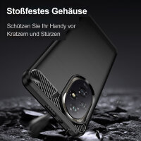 Carbon Hülle für Honor 200 Pro Handyhülle Backcover TPU Silikon Bumper