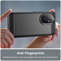 Carbon Hülle für Honor 200 Pro Handyhülle Backcover TPU Silikon Bumper