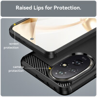 Carbon Hülle für Honor 200 Pro Handyhülle Backcover TPU Silikon Bumper
