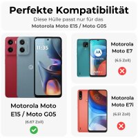 Carbon Hülle für Moto G05 / Moto E15 Hülle...