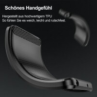 Carbon Hülle für Moto G15 Hülle Handyhülle Outdoor Handy Tasche Bumper Case Back Cover
