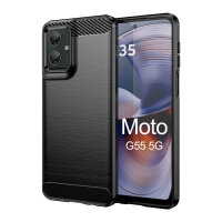 Carbon Hülle für Moto G55 Hülle...