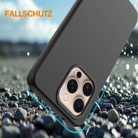 Handyhülle für Apple iPhone 16 Pro – Outdoor Silikon Cover Schwarz