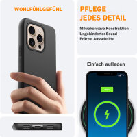 Handyhülle für Apple iPhone 16 Pro Max – Outdoor Silikon Cover Schwarz