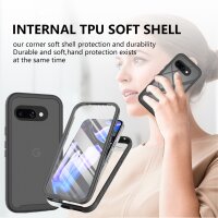 Handy Tasche für Google Pixel 9A Hülle 360° Grad Handyhülle mit Displayschutz