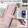 Handykette für Google Pixel 9A mit Band Handyhülle Kartenfächer PU Leder Umhängetasche in Rosa