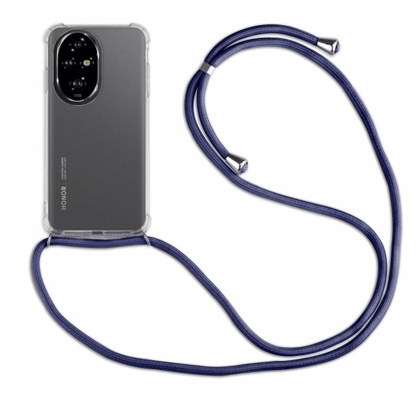 Handykette für Honor 200 Handyhülle mit Band Case Hülle mit Kordel Handy Tasche in Blau