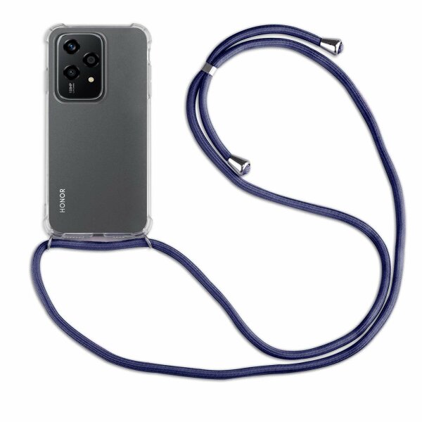 Handykette für Honor 200 Lite Handyhülle mit Band Case Hülle mit Kordel Handy Tasche in Blau