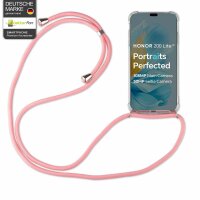 Handykette für Honor 200 Lite Handyhülle mit Band Case Hülle mit Kordel Handy Tasche in Rosa