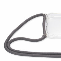 Handykette für Honor 200 Pro Handyhülle mit Band Case Hülle mit Kordel Handy Tasche in Grau
