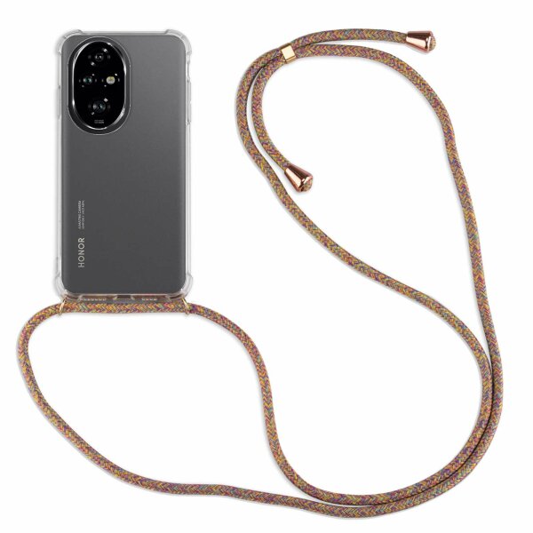 Handykette für Honor 200 Pro Handyhülle mit Band Case Hülle mit Kordel Handy Tasche in Rainbow