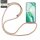 Handykette für Honor 200 Smart Handyhülle mit Band Case Hülle mit Kordel Handy Tasche in Beige / Braun