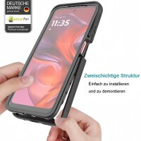 Hülle für Motorola Moto G05 /G15 / E15 Hülle 360 Grad Handyhülle Integriertem Displayschutz