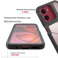 Hülle für Motorola Moto G05 /G15 / E15 Hülle 360 Grad Handyhülle Integriertem Displayschutz
