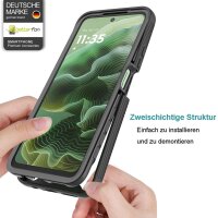Hüllr für Motorola Moto G35 Hülle 360 Grad Handyhülle Integriertem Displayschutz
