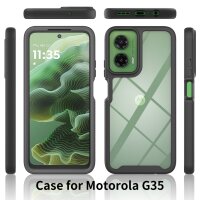 Hüllr für Motorola Moto G35 Hülle 360 Grad Handyhülle Integriertem Displayschutz