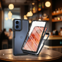 Hüllr für Motorola Moto G35 Hülle 360 Grad Handyhülle Integriertem Displayschutz