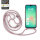 Handykette für Samsung Hanyhülle mit Band Hülle mit Kodel Smartphone Halskette Galaxy A26 in Rosa