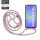 Handykette für Samsung Hanyhülle mit Band Hülle mit Kodel Smartphone Halskette Galaxy A36 in Rosa