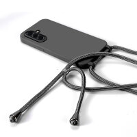 Handykette für Samsung Hanyhülle mit Band Hülle mit Kodel Smartphone Halskette Galaxy A36 in Schwarz