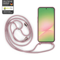 Handykette für Samsung Hanyhülle mit Band Hülle mit Kodel Smartphone Halskette Galaxy A56 in Rosa
