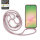 Handykette für Samsung Hanyhülle mit Band Hülle mit Kodel Smartphone Halskette Galaxy A56 in Rosa