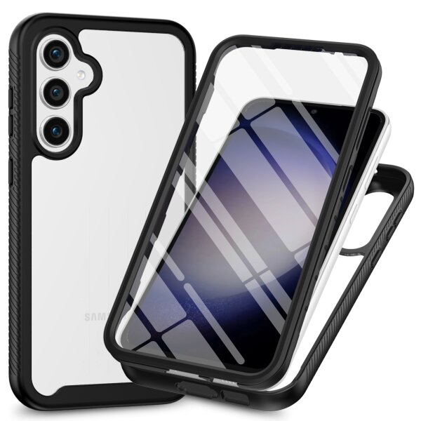 360 Grad Hülle mit eingebautem Displayschutz für Samsung Galaxy S25 360° Bumper
