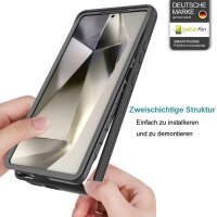 360 Grad Hülle mit eingebautem Displayschutz für Samsung Galaxy S25 Ultra 360° Bumper