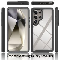 360 Grad Hülle mit eingebautem Displayschutz für Samsung Galaxy S25 Ultra 360° Bumper