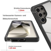 360 Grad Hülle mit eingebautem Displayschutz für Samsung Galaxy S25 Ultra 360° Bumper