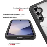 360 Grad Hülle mit eingebautem Displayschutz für Samsung Galaxy S25+ 360° Bumper