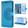 Handy Tasche für Samsung Galaxy S25 Hülle Handyhülle Klapphülle Wallet Case in Blau