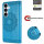 Handy Tasche für Samsung Galaxy S25 Hülle Handyhülle Klapphülle Wallet Case in Blau