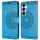 Handy Tasche für Samsung Galaxy S25 Hülle Handyhülle Klapphülle Wallet Case in Blau