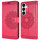 Handy Tasche für Samsung Galaxy S25 Hülle Handyhülle Klapphülle Wallet Case in Rot