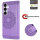 Handy Tasche für Samsung Galaxy S25 Hülle Handyhülle Klapphülle Wallet Case in Lila
