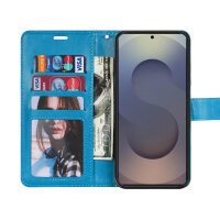 Handy Tasche für Samsung Galaxy S25 Ultra Hülle Handyhülle Klapphülle Wallet Case in Blau